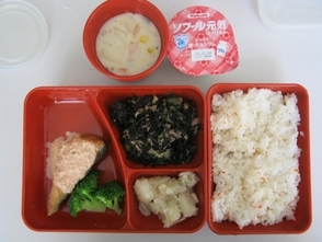 写真：10月18日の給食